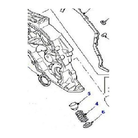 RESSORT DE PISTON DE SOUPAPE DE SURPRESSION D'HUILE POUR TDI Land Rover Genuine - 1