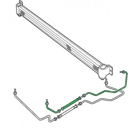 Gearbox Oil cooler pipe P38 TD N1 Land Rover Genuine - 1