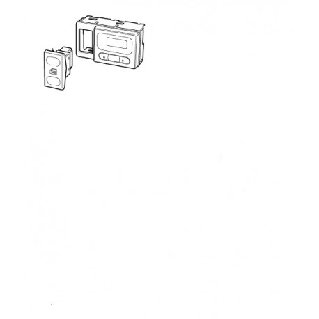 Clock assy Discovery II 2003-2004 Land Rover Genuine - 1