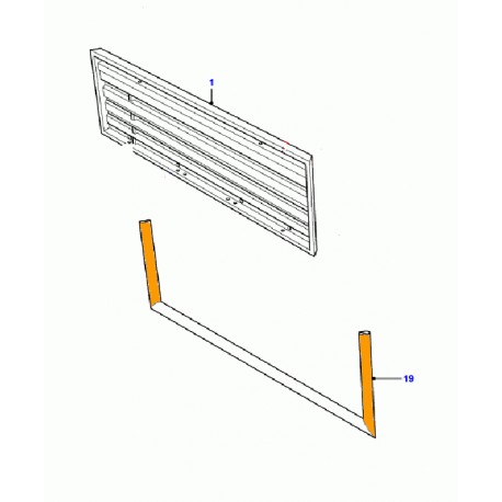 Joint de hayon DEF HI-CAP 110/130 N1 Land Rover Genuine - 1