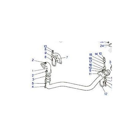 Range Rover Classic 2.4 VM exhaust down pipe Britpart - 1