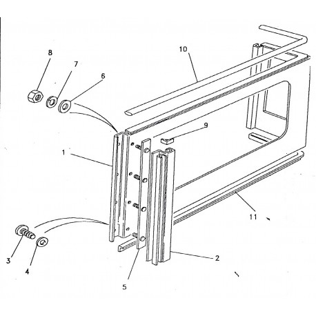 DEFENDER 90 hard top to body side seal waist OEM - 1