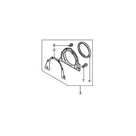 Kit joint spi arrière de vilebrequin de RANGE ROVER P38 2.5 Diesel Land Rover Genuine - 1