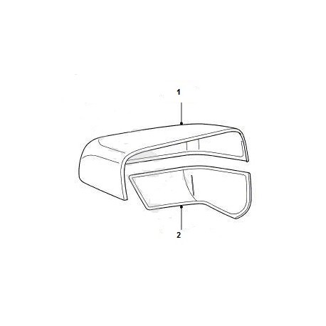 CAPUCHONS DE RÉTROVISEURS CADRE CHROMÉ GLANZ COUVERCLE POUR RANGE ROVER  EVOQUE