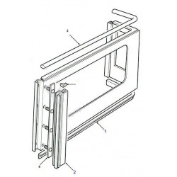 DEFENDER 90/110 SW seal body side upper - RH Land Rover Genuine - 1