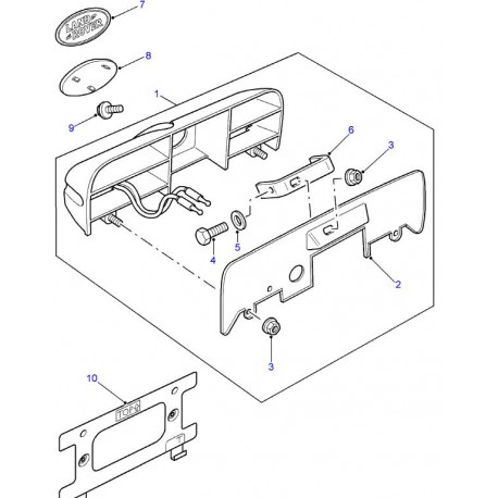 DISCOVERY 2 rear hand door handle gasket Land Rover Genuine - 1