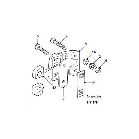 Vis De Charniere De Porte Avant Et Arriere De Defender Td4 M8 X 55 Best Of Land