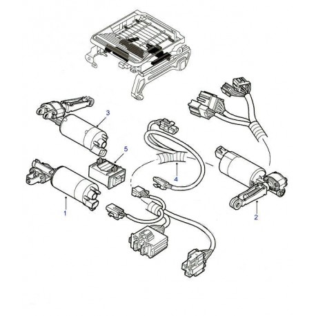 DISCOVERY 2 front seat motor up/down Land Rover Genuine - 1