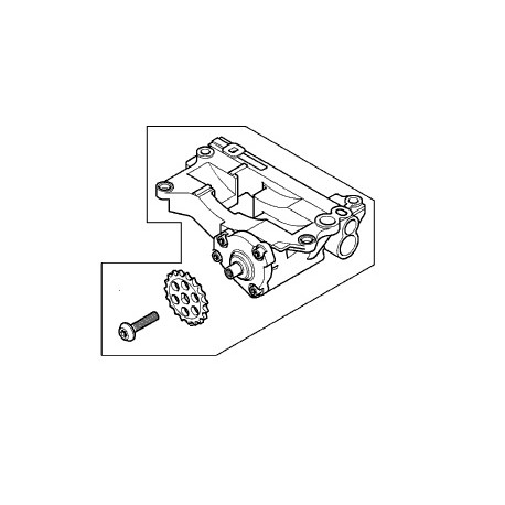 RANGE ROVER L322 3.0 TD6 oil pump Land Rover Genuine - 1