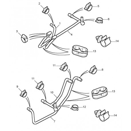 DEFENDER TD5 hose heater - inlet - from 2004 Land Rover Genuine - 1