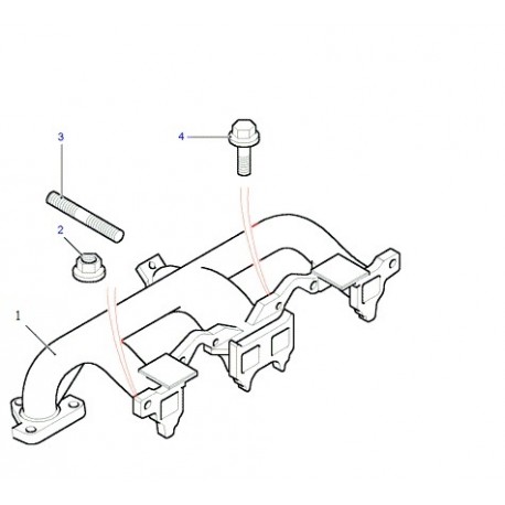 FREELANDER 1 TD TCIE exhaust manifold Land Rover Genuine - 1