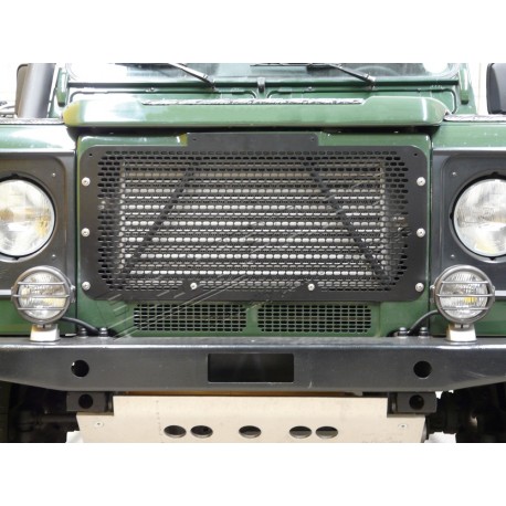 Grille de radiateur noire en acier inoxydable de DEFENDER Britpart - 1