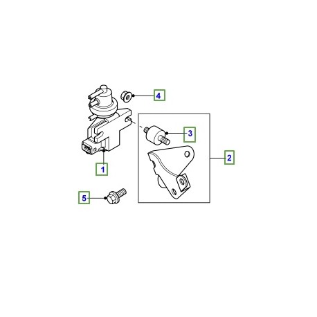 FREELANDER 1 TD4 Turbo Charger Solenoid Vacuum Boost Control Valve bracket