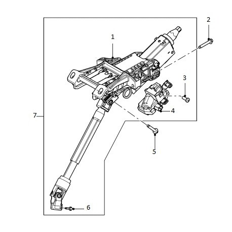 FREELANDER 2 steering column