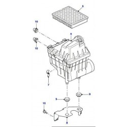 Couvercle de boitier de filtre à air de DEFENDER TD4 - GENUINE