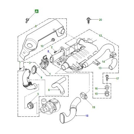 FREELANDER 1 TD4 inlet manifold grommet