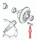 CROWN WHEEL BOLT -LR Genuine