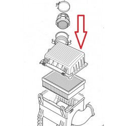 COUVERCLE BOITIER FILTRE A AIR DISCOVERY TD5 jusqu'à 2002