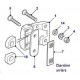 DEFENDER TD4 rear door hinge bolt torx M8 X 85 - Upper