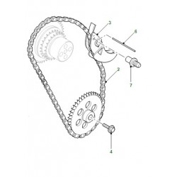 DEFENDER 2.4-2.2 TD4 PUMA chain oil pump tensioner - GENUINE