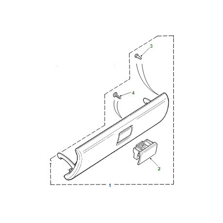 FREELANDER 1 cover glove compartment smokestone