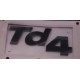 Badge Td4 de couleur noire pour FREELANDER 1 - GENUINE