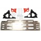 Skeleton silver alloy steering guard for Defenders